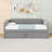 Twin-Size Upholstered Daybed with Pop-Up Twin Trundle-1420268879