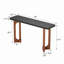 Console étroite, table de canapé polyvalente à placer derrière les canapés, table d'appoint de style rustique, table de fabrication en bois robuste avec base artistique