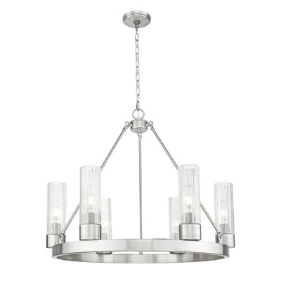Jaiwan - Lustre 6 lumières avec abat-jour