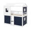 Lit double superposé en bois avec tente-1990803167-1990803152