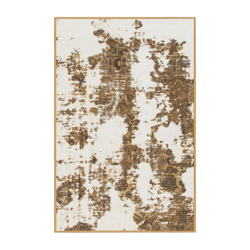 Tapis multicolore à motif abstrait Starrucca, Tapis de couloir 2 pi x 5 pi