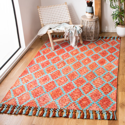 Dicarlo Hand Tufted Performance Geometric Rug