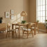 5-Piece Wood Upholstered Dining Set