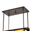 Luminaire suspendu rectangulaire à 4 lumières Hyde Park