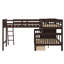 Lit superposé compact en forme de L avec lit supérieur simple et inférieur double et 3 tiroirs-1183034648