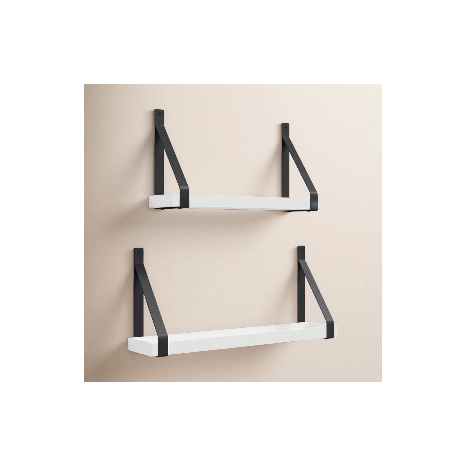 Glenbrook 2 Piece Solid Wood Accent Shelf, White