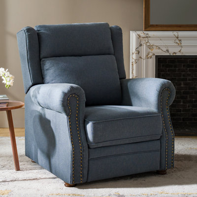 Gunthrop 36''W Traditional Push Back Recliner with with Two Swappable Back Inserts