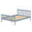 Pine Shaker Bed Full Grey