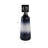Decorative Cylinder Glass Vase with Metal and Stone Top for Home Decor - Tapered Tall Flower Vase for Living Room Table Display Accent - Blue-749887514