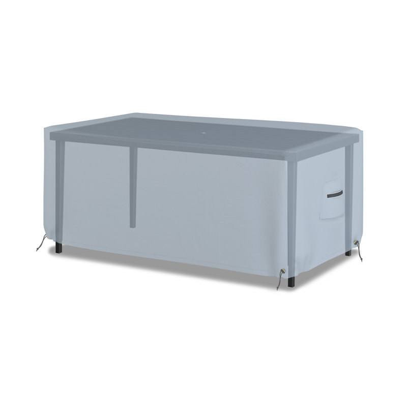 Outdoor Patio Table Cover, 61cm H x 243.8cm W x 111.8cm D, Grey