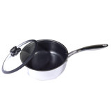 Ceramicqr, Saucepan W/ Lid, 6.5" Dia.