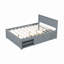 Platform Bed With Drawer And Two Shelves-509654242-509654247