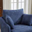 Chaise pivotante rembourrée avec 2 coussins latéraux (ensemble de 2)-101644155