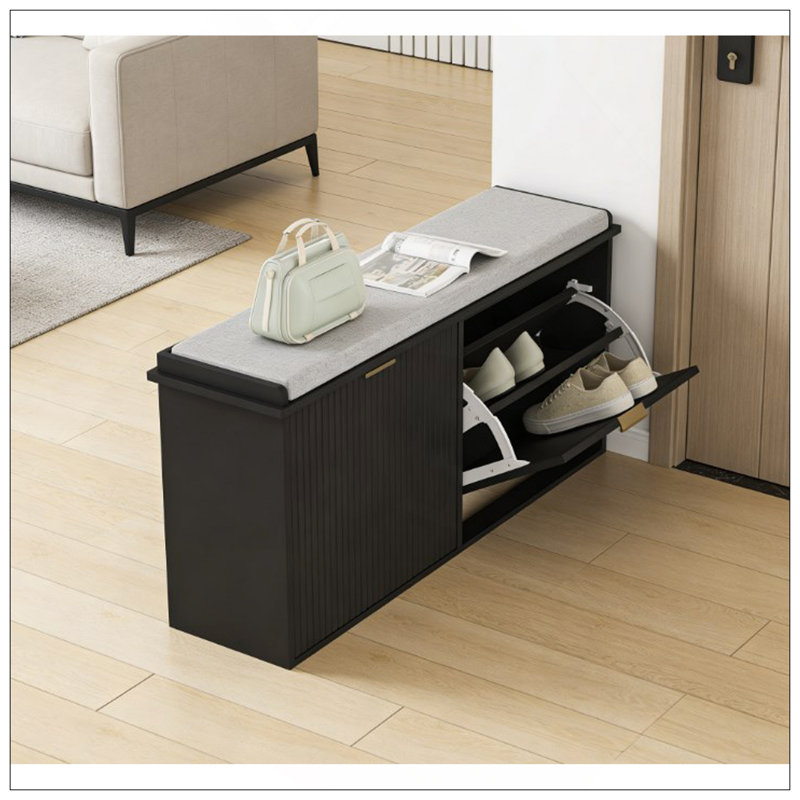 Banc d'entrée, armoire à chaussures, banc de rangement pour chaussures