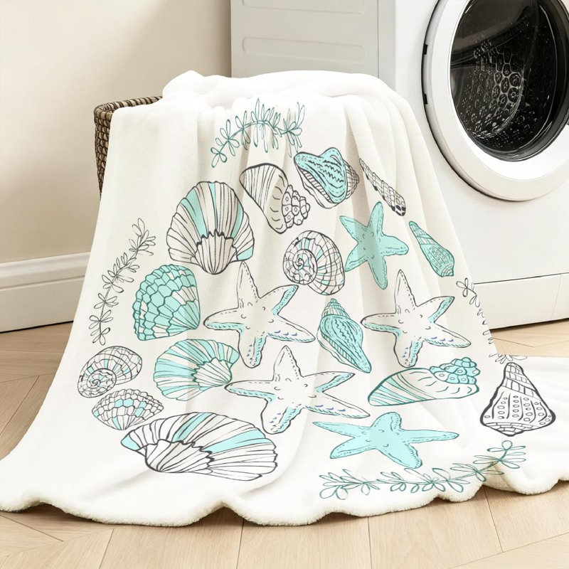 Jeté transparent en flanelle molletonnée ultra douce, imprimé rond simple imprimé à la main, Jeté 50 po x 60 po