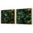 Emerald Canopy Forest - Abstract Botanicals Square Collage Set Of 2-101861838-101861839
