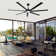 7 - Blade Modern Industrial Extra Large Ceiling Fan with Dimmable 3CCT LED Lights and Remote Control
