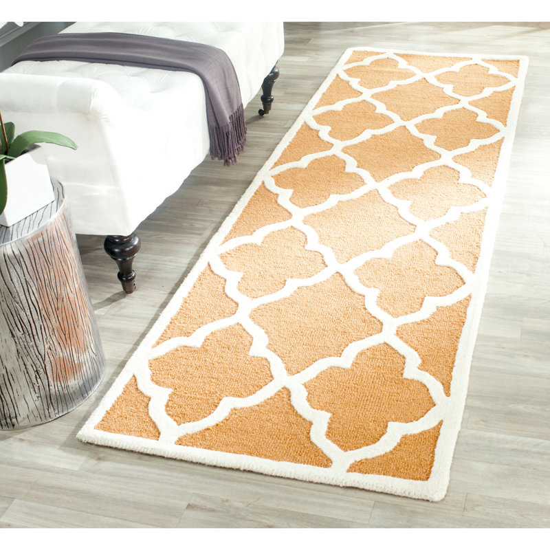 Cannen Hand Tufted Wool Geometric Rug, Runner 2'6" x 8'
