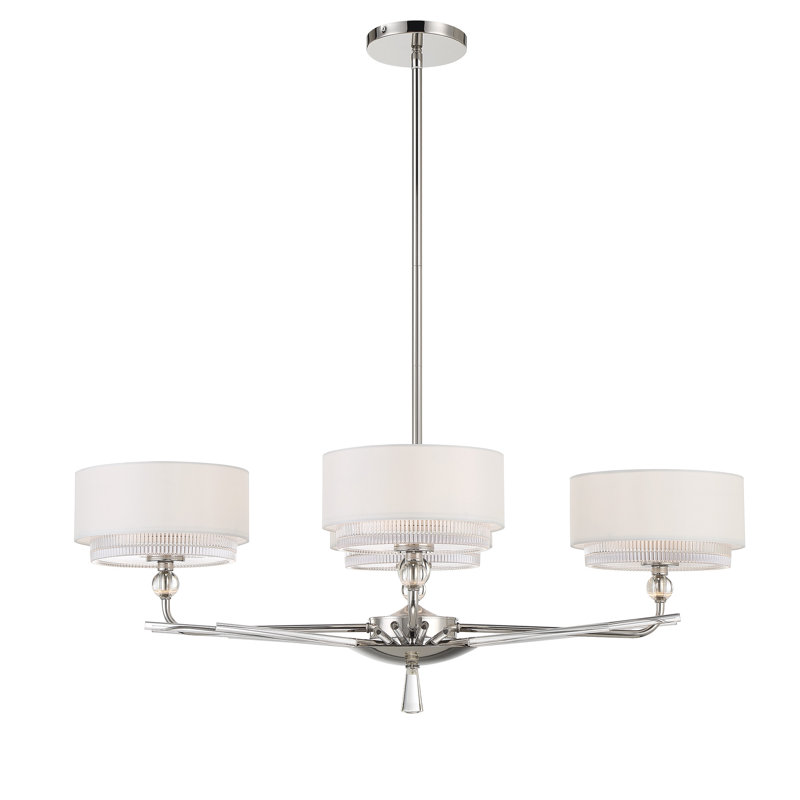 4 - Light Polished Nickel Kitchen Island Pendant