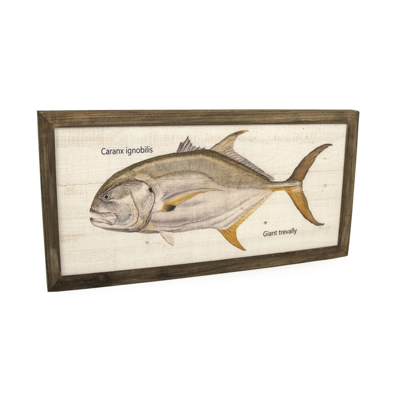 Giant Trevally Print, 15.75" H x 31.2" W x 1.5" D