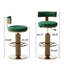 Hector - Ensemble de 2 tabourets de bar pivotants en velours-114728165