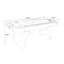 Tables de hockey en bois manufacturé noir + blanc + gris-117496217