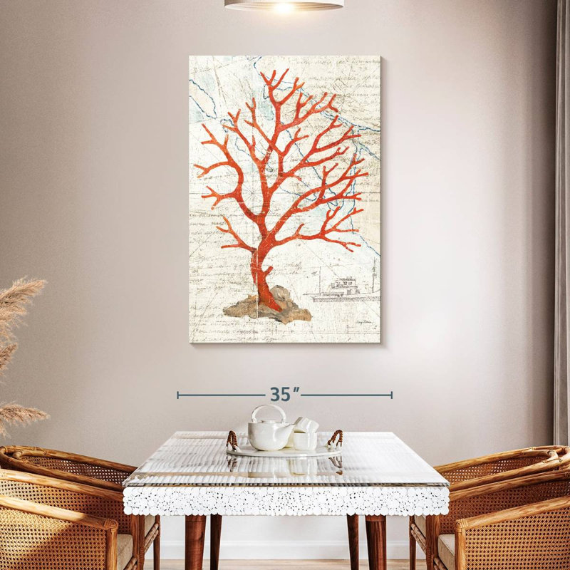 Brampt Textured Coral, 48" H x 32" W