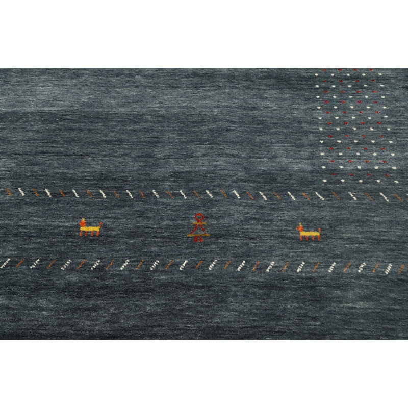 Tapis tribal fabriqué à la main de style Gabbeh 8 x 10