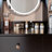 63 Inch Full Body Mirror Vanity Set with Power Station, LED Dressing Table with 4-Port Charging and Stool-646141456