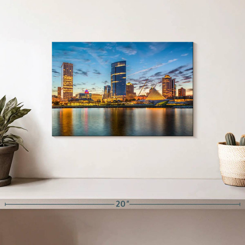 Paysage urbain Tergel Milwaukee, H 8 po x l 12 po