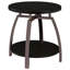 Ensemble de 3 tables basses et tables de bout Dyn, tablette ouverte, noir anthracite Dyn