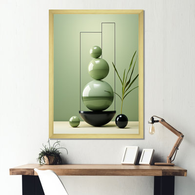 Pierre spirituelle verte zen 2 - impressions sur toile de pierre spirituelle