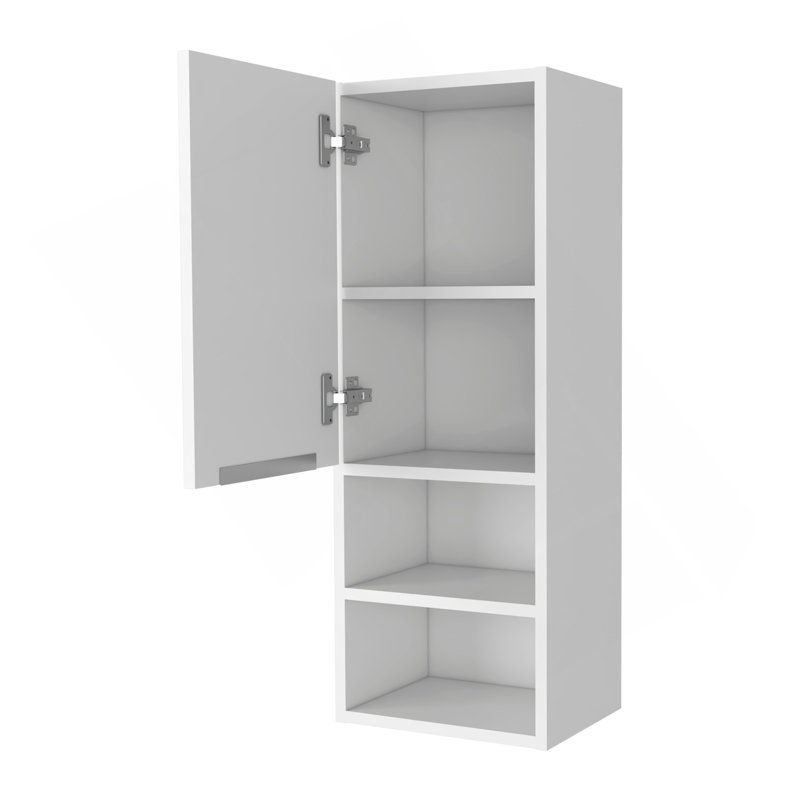Milwaukee Medicine Cabinet, Two Shelves, Single Door Cabinet, Two Interior Shelves, White