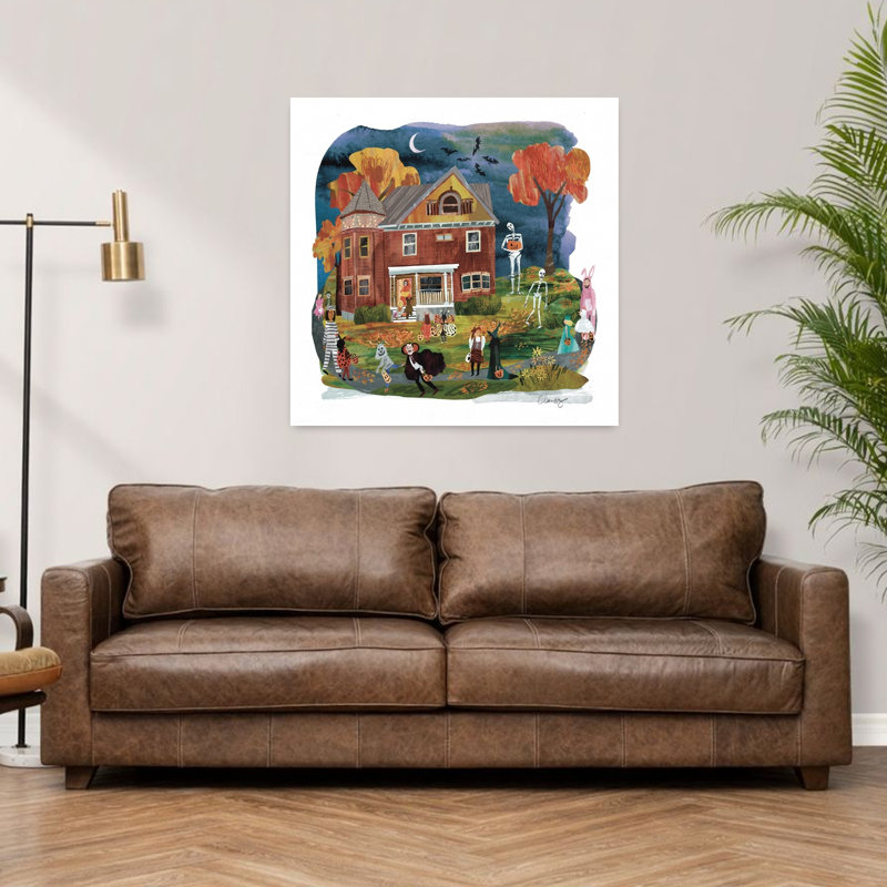 Art contemporain, art contemporain d'automne, H 36 po x l 36 po