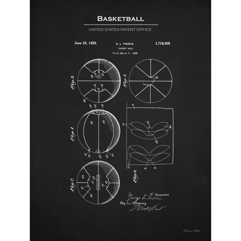 Basketball brevet 2 sur toile par Susan Ball, H 30 po x l 20 po x P 1,25 po