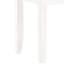 Tabouret de coiffeuse blanc brillant avec siège rembourré