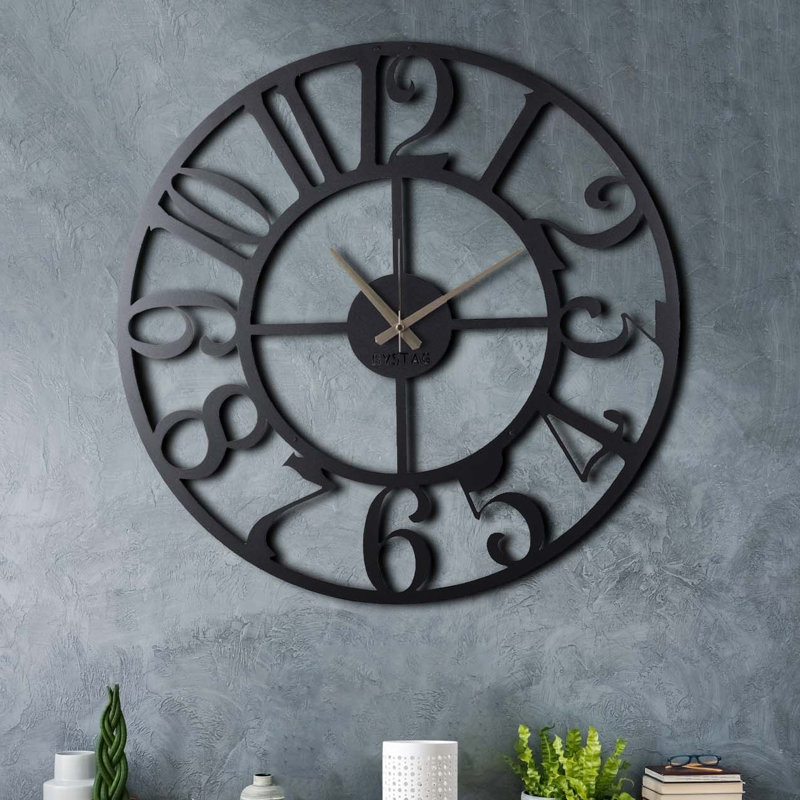 Solana Beach Metal Wall Clock, 70cm H x 70cm W x 0.2cm D