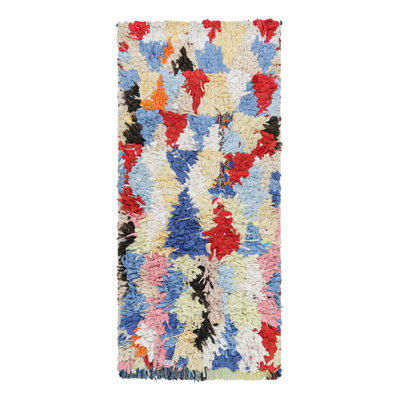 One-of-a-Kind 2’5”x5’5” 1950s Wool Area Rug