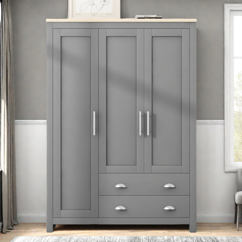Armoire avec armoires et deux tiroirs