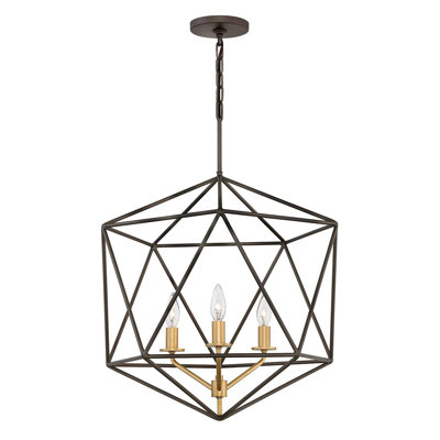 Ausonio 3 - Light Brown Cluster Pendant