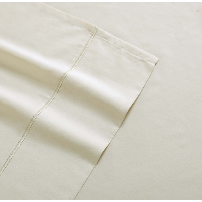 100% Cotton Standard Solid Colour Sheet Set, Full, Almond Milk