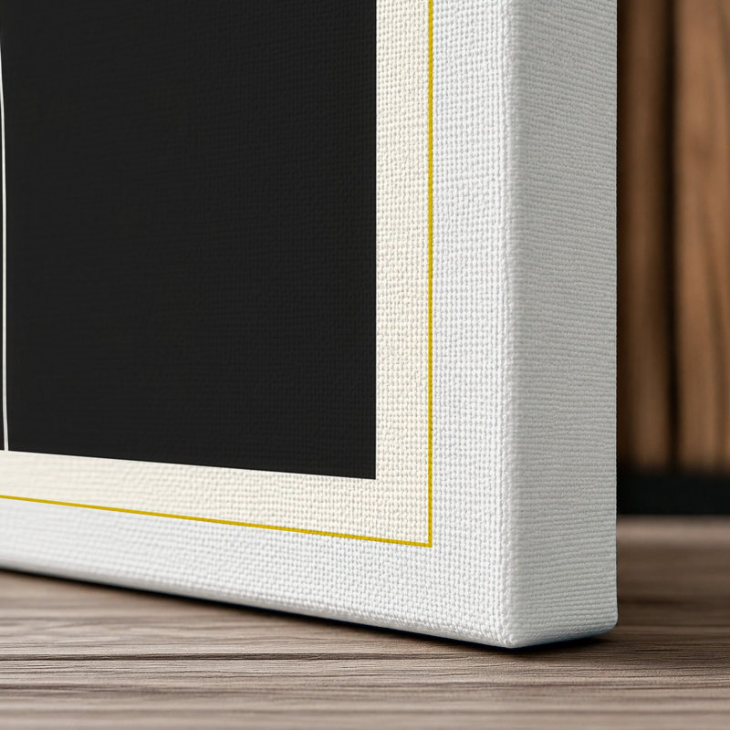 Single Stem in White Botanical - Wrapped Canvas, 18x12 - 45.7 x 30.5 cm, White Border
