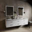 Ensemble de meuble-lavabo double mural 72 "avec miroir-82339543-82339540