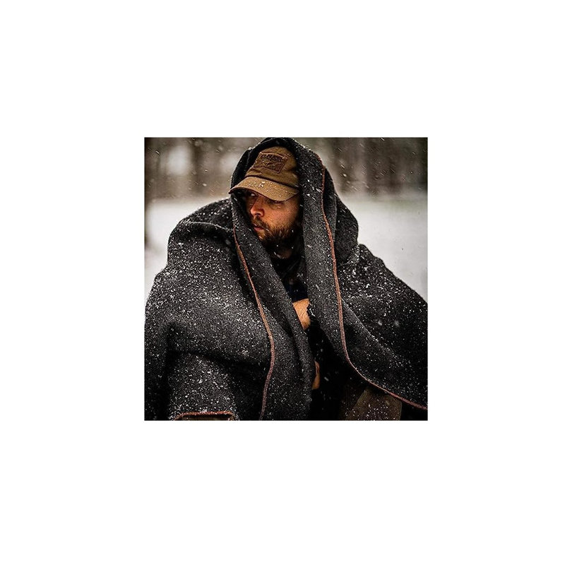 Couverture militaire en laine, Gris militaire