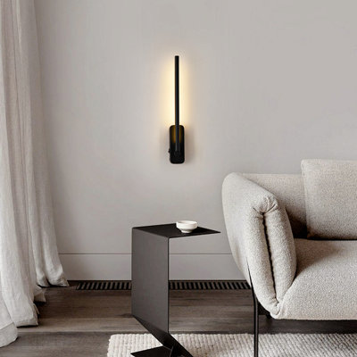 Rechargeable Wall Lights With Remote Control - Led Picture Lights For Bedroom - Wireless Magnetic Clip- On Art Light Fixtures - 3cct-Dimmable In Black