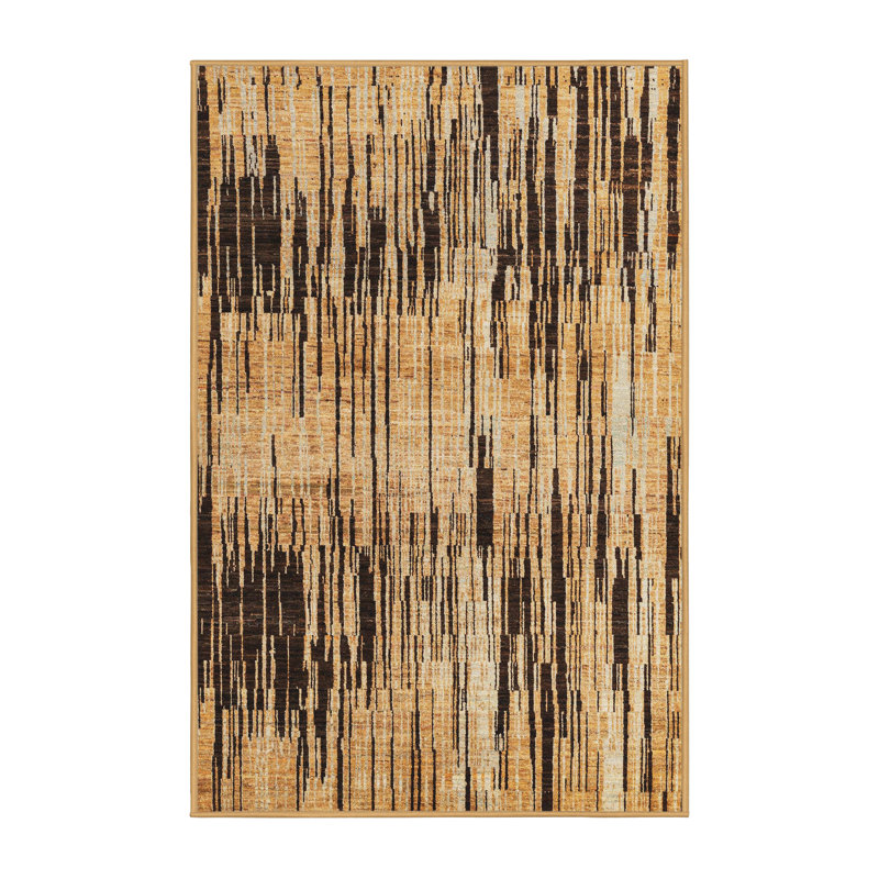 Tapis abstrait moderne 4277, Tapis de couloir 2 pi x 5 pi