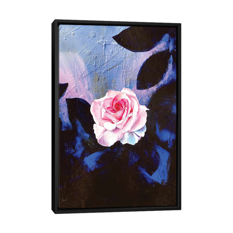 La Vie En Rose - Floater Frame Print on Canvas