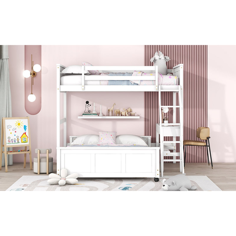 Over  Bunk Bed With Desk