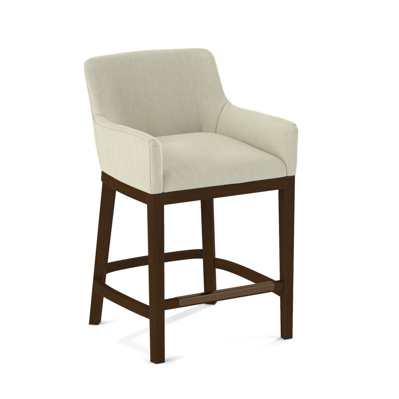Upholstered Stool, Pecan, 61689-88