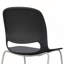 Chaises empilables ergonomiques avec dossier incurvé et trépied en acier durable pour le bureau et la maison modernes